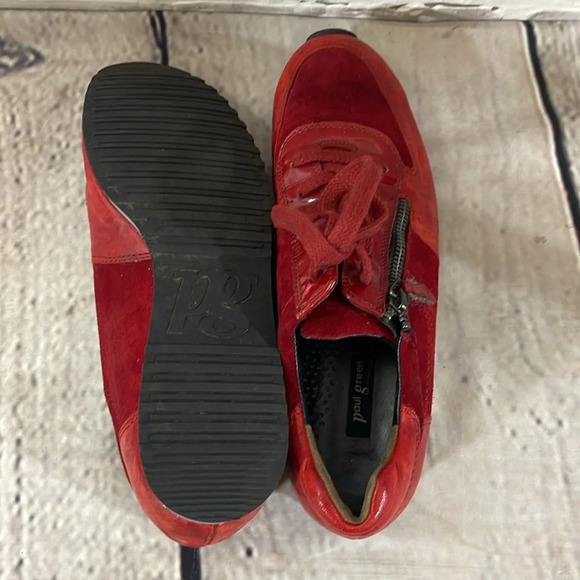 Paul green ruby red sneakers women’s size 7 - Picture 5 of 5